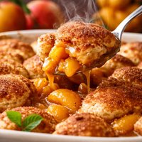 Bubble Up Peach Cobbler