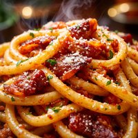 Bucatini Amatriciana Alla Romana