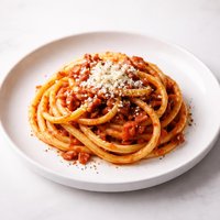 Bucatini Amatriciana with Ricotta Salata