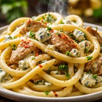 Bucatini with Chicken and Gorgonzola