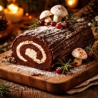 Buche De Noel Yule Log Cake