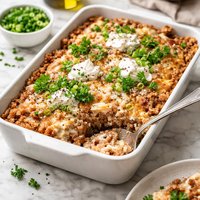 Buckwheat and Cottage Cheese Casserole