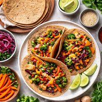 Buckwheat and Yam Tortillas with Stir Fry