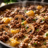Budget Beef Mushroom Casserole