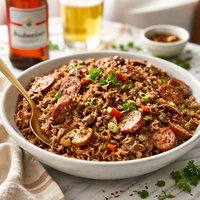 Budweiser Wild Rice and Sausage