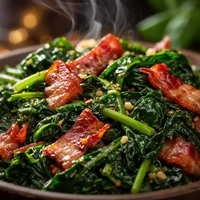 Buendner Spinach with Smoked Bacon