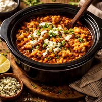Buffalo Cauliflower Chili Crock Pot