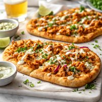 Buffalo Chicken Flatbread Pizzas