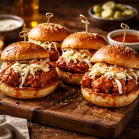 Buffalo Chicken Thigh Sliders