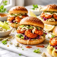Buffalo Shrimp Sliders