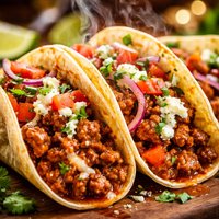 Buffalo Style Beef Tacos