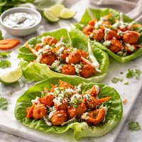 Buffalo Wing Lettuce Wraps