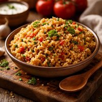 Bulgar Pilavi Cracked Wheat Pilaf