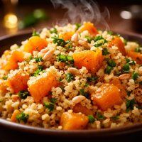 Bulgur and Pumpkin Pilaf