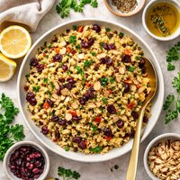 Bulgur Pilaf W Almonds and Cranberries