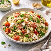 Bulgur Salad with Feta and Pine Nuts