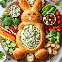 Bunny Bread W Dip in Tummy