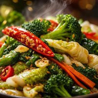 Burmese Veggies with Hot Peppers