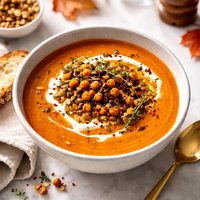 Burnt Orange Autumn Vegetable Soup