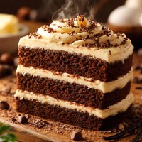 Buster Brown Cake with Rich Vanilla Icing