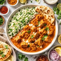 Butter Chicken with Spinach Basmati