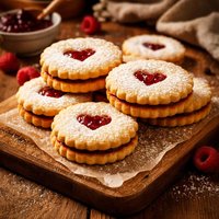 Butter Cookie Jelly Sandwiches