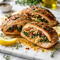 Butter Flied Chicken Stuffed