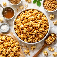 Butter Toffee Popcorn with Peanuts