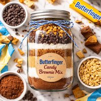 Butterfinger Candy Brownie Mix in a Jar