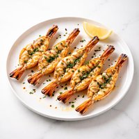 Butterflied Grilled Garlic Shrimp