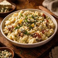 Buttermilk Blue Cheese Smashed Potatoes