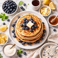 Buttermilk Blueberry Pancakes