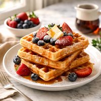 Buttermilk Cornmeal Waffles