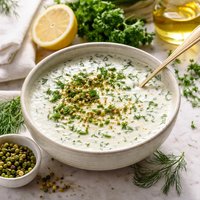 Buttermilk Dressing with Herbs Green Pepper