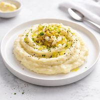 Buttermilk Mashed Spuds with Garlic and Leeks