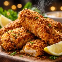 Buttermilk Panko Crusted Oven Fried Chicken