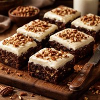 Buttermilk Pecan Brownies with Sour Cream Frosting