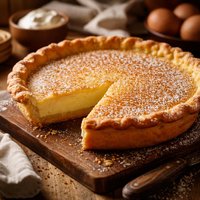 Buttermilk Pie in Cornmeal Pastry