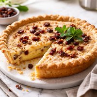 Buttermilk Pie with Raisins
