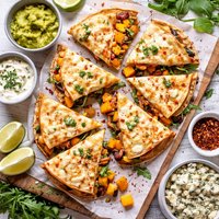 Butternut Squash and Blue Cheese Quesadillas