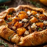 Butternut Squash and Caramelized Onion Galette