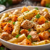 Butternut Squash and Chicken Pasta
