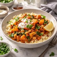 Butternut Squash and Chickpea Stew with Couscous
