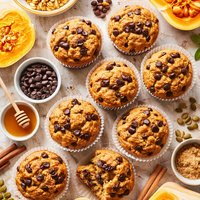Butternut Squash and Chocolate Chip Muffins