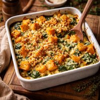 Butternut Squash and Creamed Spinach Casserole