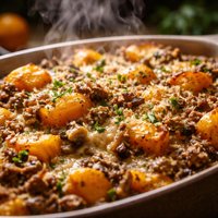 Butternut Squash and Duxelles Casserole