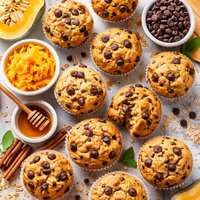 Butternut Squash Chocolate Chip Muffins