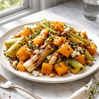 Butternut Squash Leeks