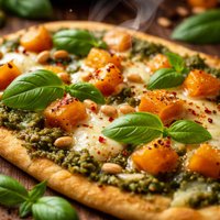 Butternut Squash Pesto Pizza Flatbread