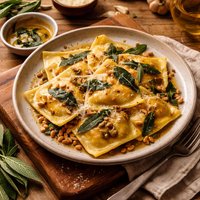 Butternut Squash Ravioli with Sage Brown Butter Sauce